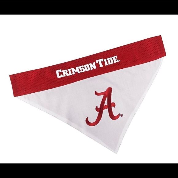 New Collegiate Crimson Tide Reversible Pet Bandana - Picture 1 of 2